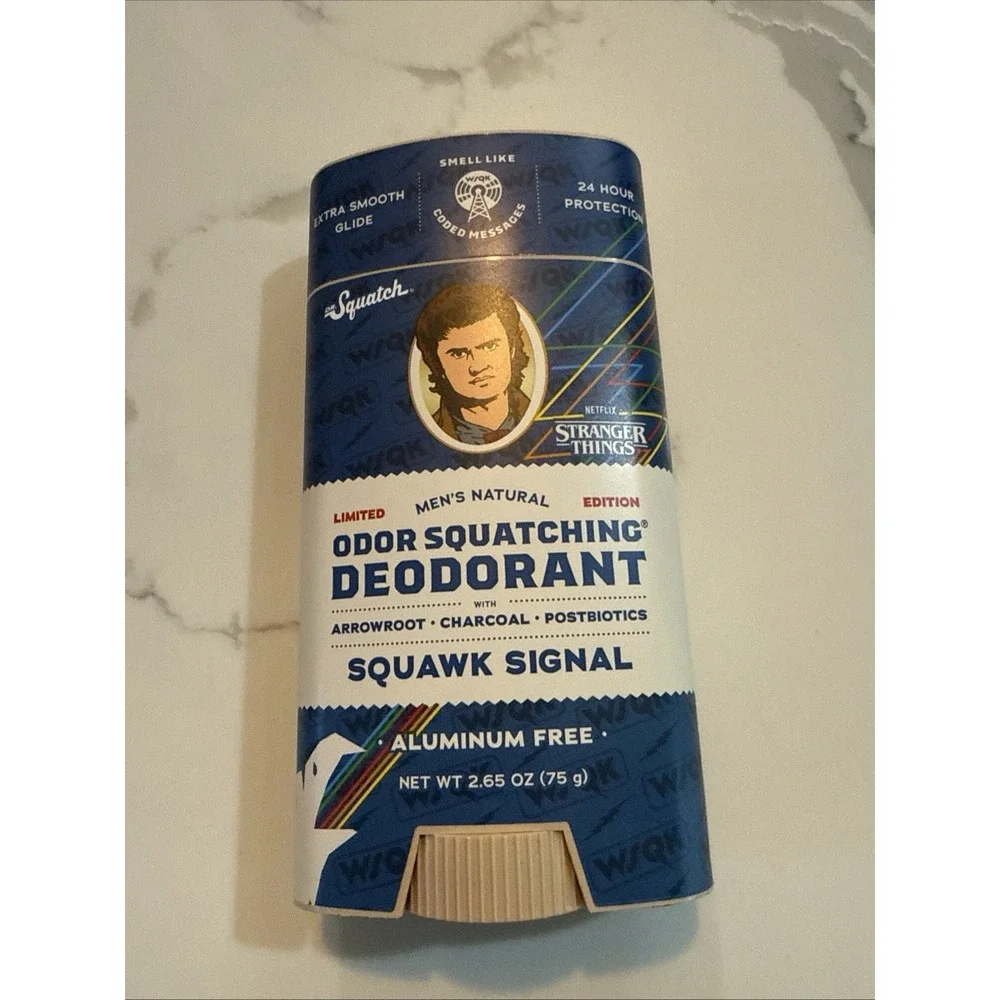 NEW Dr Squatch Stranger Things Squawk Signal Deodorant, Limited Edition, 2.65oz